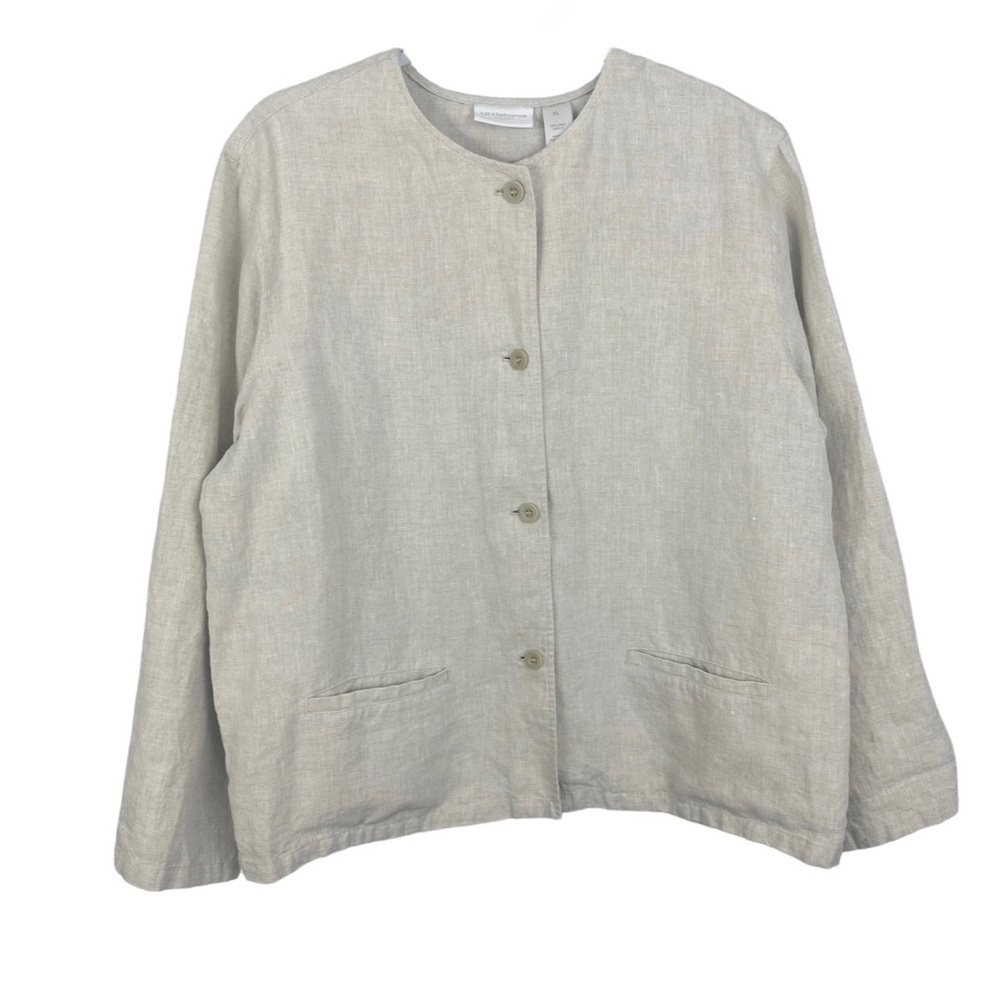 Liz Claiborne Sport Linen Shirt Top - Picture 1 of 6
